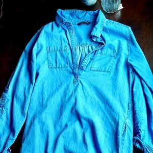 Denim button up